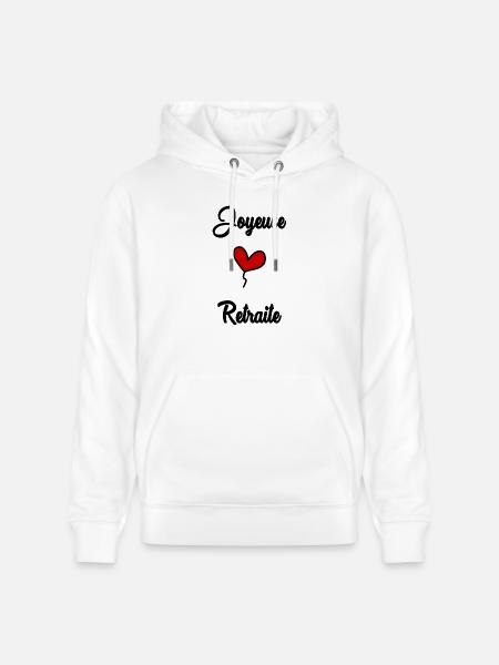 JOYEUSE RETRAITE - Sweat à capuche bio CRUISER Stanley/Stella Unisexe - blanc