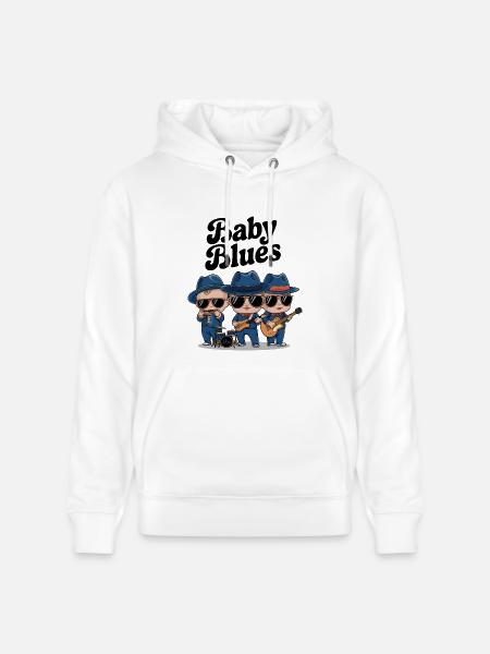 Baby Blues - Sweat à capuche bio CRUISER Stanley/Stella Unisexe - blanc