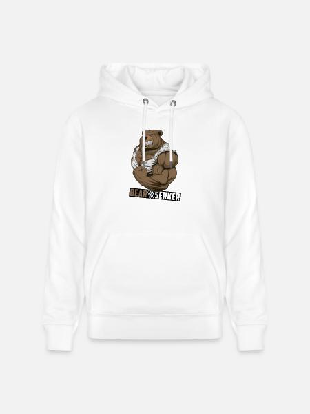 Bearserker - Stanley/Stella CRUISER Unisex Organic Hoodie - white