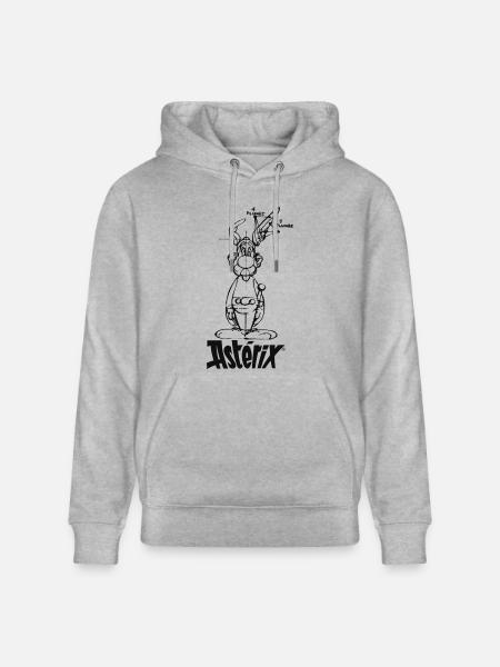 Asterix & Obelix - Asterix model - Stanley/Stella CRUISER Unisex Organic Hoodie - heather grey