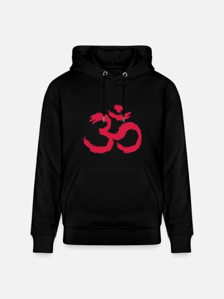 Om symbool hindoeïsme - Stanley/Stella Uniseks bio-hoodie CRUISER  - zwart
