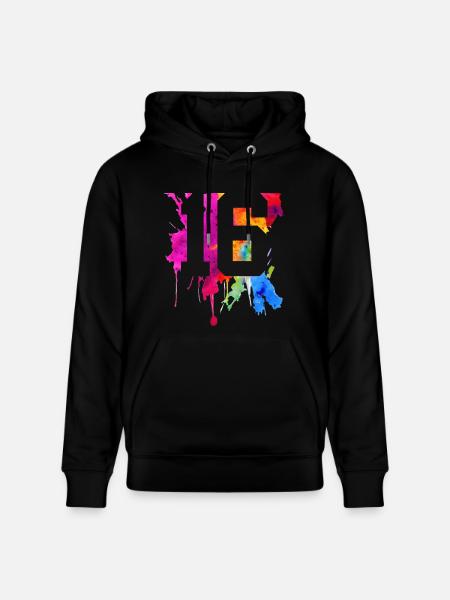 16 YEARS 16TH BIRTHDAY - Stanley/Stella CRUISER Unisex Organic Hoodie - black