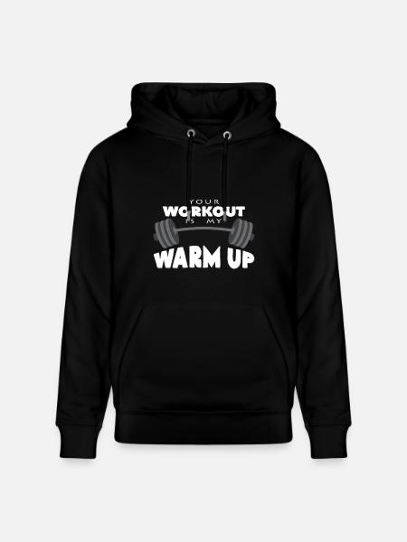 dumbbell - Stanley/Stella CRUISER Unisex Organic Hoodie - black