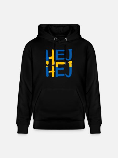 HEJ HEJ SWEDEN - Stanley/Stella CRUISER Unisex Organic Hoodie - black