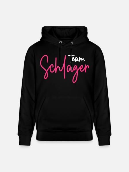 Team Schlager - Stanley/Stella Unisex Bio-Hoodie CRUISER  - Schwarz