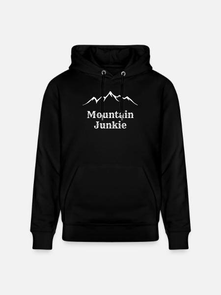 mountain junkie - Stanley/Stella CRUISER Unisex Organic Hoodie - black