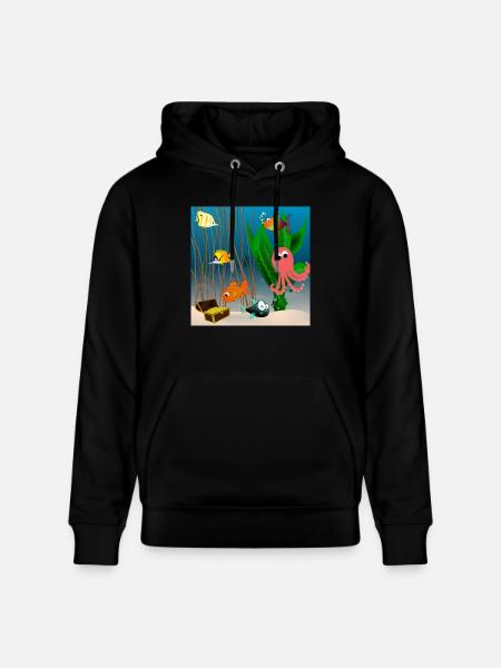Marine life - Stanley/Stella CRUISER Unisex Organic Hoodie - black