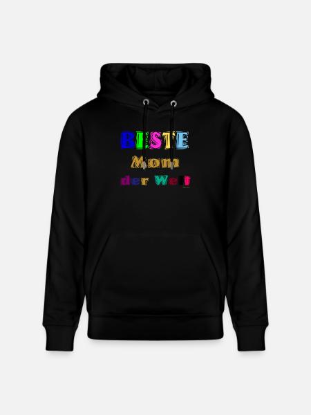 Beste Mutter der Welt - Stanley/Stella Unisex Bio-Hoodie CRUISER - Schwarz