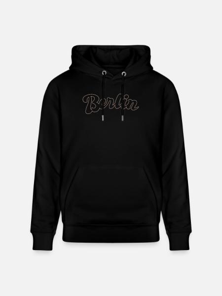 Berlin German Capital lettering - Stanley/Stella CRUISER Unisex Organic Hoodie - black