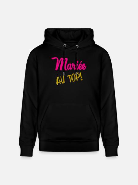 I CAN'T I'M MARRIED - Stanley/Stella CRUISER Unisex Organic Hoodie - black
