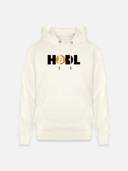 Bitcoin Revolution – Hold the Future - Stanley/Stella Unisex Bio-Hoodie CRUISER - Naturweiß