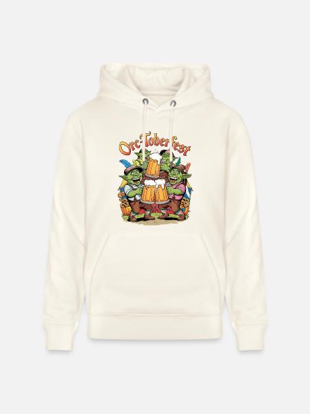Orc-toberfest - Sweat à capuche bio CRUISER Stanley/Stella Unisexe - blanc nature