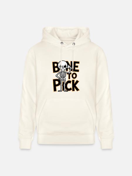 Bone To Pick - Stanley/Stella CRUISER Unisex Organic Hoodie - natural white