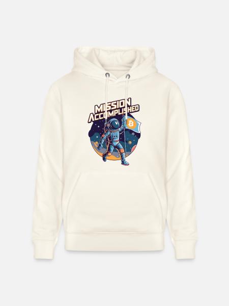 Mission Accomplished - Stanley/Stella CRUISER Unisex Organic Hoodie - natural white