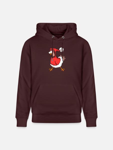 Poulet de Noël - Sweat à capuche bio CRUISER Stanley/Stella Unisexe - maroon