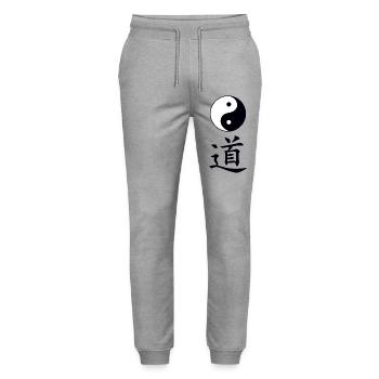 tao dao - Stanley/Stella Unisex Bio Jogginghose Mover  - Grau meliert - Vorne - Marisol (170cm) & Nik (191cm)