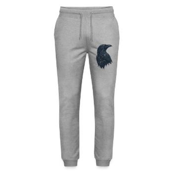 Corbeau - Pantalon de jogging bio MOVER Stanley/Stella unisexe - gris chiné - Devant - Marisol (170cm) & Nik (191cm)