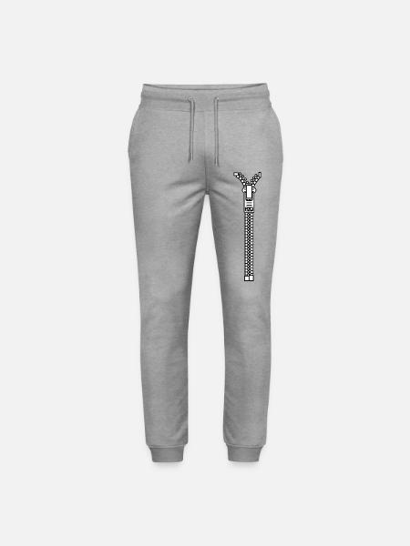 Zipper - Stanley/Stella Unisex Bio Jogginghose Mover - Grau meliert
