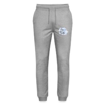 Opa du bist der Beste der Welt - Stanley/Stella Unisex Bio Jogginghose Mover  - Grau meliert - Vorne - Marisol (170cm) & Nik (191cm)