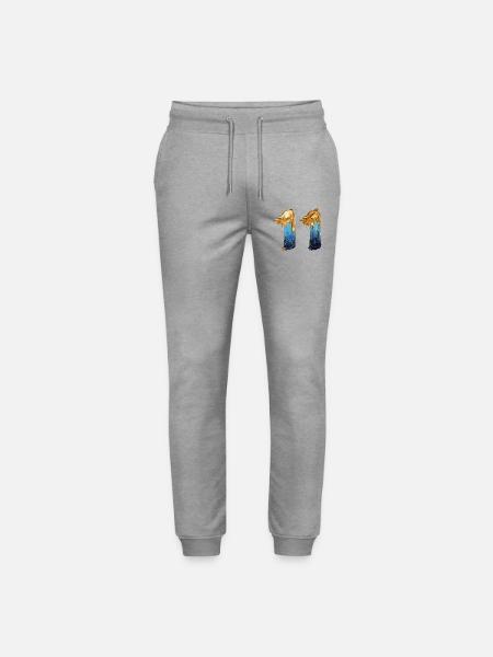 NEJ. 11 NUMMER 11 SEJ 11 ÅRS FØDSELSDAG - Stanley/Stella Mover økologiske unisex joggingbukser - grå meleret