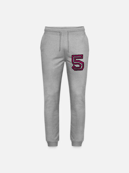 5 - Stanley/Stella Mover Unisex Organic Jogging Trousers - heather grey