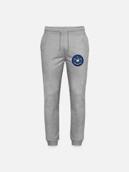 Scotland Logo - Stanley/Stella Mover Unisex Organic Jogging Trousers - heather grey