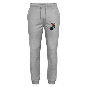 Okapi Zeichentrickfigur Buntes Haustier Tier - Stanley/Stella Unisex Bio Jogginghose Mover  - Grau meliert - Vorne - Marisol (170cm) & Nik (191cm)