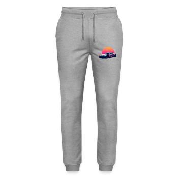 Elektrische Welle - Stanley/Stella Unisex Bio Jogginghose Mover  - Grau meliert - Vorne - Marisol (170cm) & Nik (191cm)
