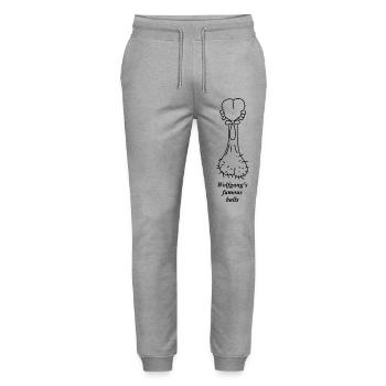 Wolfgangs famous balls - Stanley/Stella Unisex Bio Jogginghose Mover  - Grau meliert - Vorne - Marisol (170cm) & Nik (191cm)