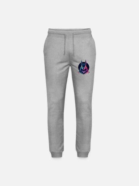 Écureuil low-poly - Pantalon de jogging bio MOVER Stanley/Stella unisexe - gris chiné