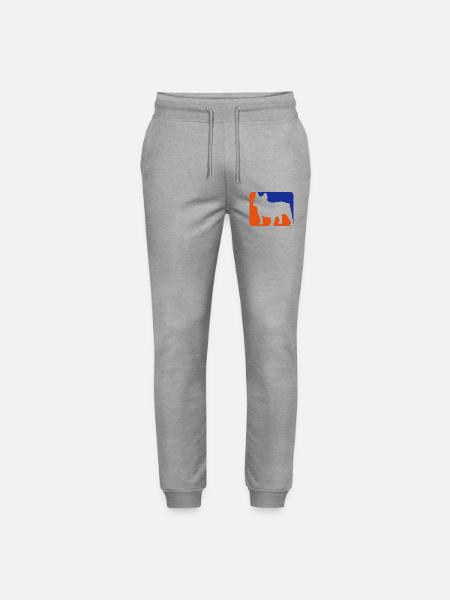 french bulldog - Stanley/Stella Unisex Bio Jogginghose Mover  - Grau meliert