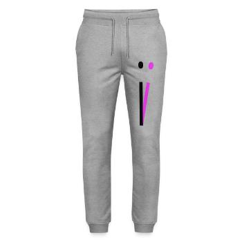 Liebe Die Essenz der Liebe - Stanley/Stella Unisex Bio Jogginghose Mover  - Grau meliert - Vorne - Marisol (170cm) & Nik (191cm)