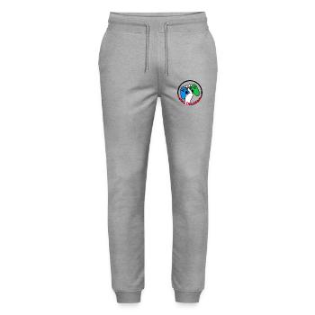 King 0f Geek - Stanley/Stella Unisex Bio Jogginghose Mover  - Grau meliert - Vorne - Marisol (170cm) & Nik (191cm)