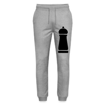 Gewürzmühle Gewürze Geschenk Koch Weihnachten  - Stanley/Stella Unisex Bio Jogginghose Mover  - Grau meliert - Vorne - Marisol (170cm) & Nik (191cm)