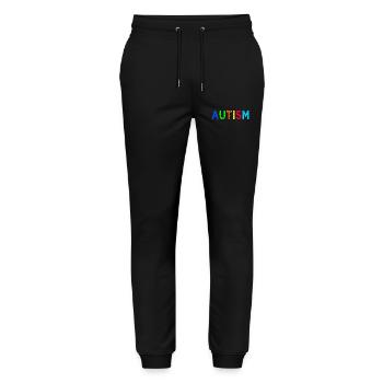 Regenbogen-Autismus: Eine Botschaft der Hoffnung - Stanley/Stella Unisex Bio Jogginghose Mover  - Schwarz - Vorne - Marisol (170cm) & Nik (191cm)
