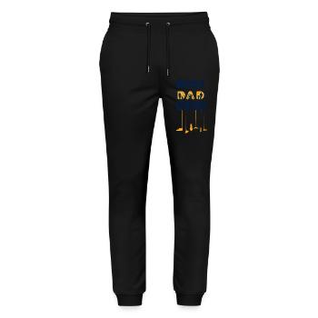 best dad ever - Stanley/Stella Unisex Bio Jogginghose Mover  - Schwarz - Vorne - Marisol (170cm) & Nik (191cm)