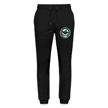 Ray Fish - Stanley/Stella Mover Unisex Organic Jogging Trousers - black - Front - Marisol (170cm) & Nik (191cm)