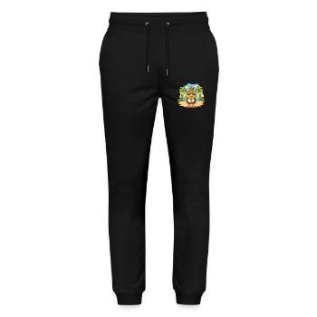Hawk Lustige Cartoon Sommer Strand Sonnenbrille - Stanley/Stella Unisex Bio Jogginghose Mover  - Schwarz - Vorne - Marisol (170cm) & Nik (191cm)