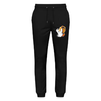 Seemöwe Bier Möwe Nordsee Norddeutschland - Stanley/Stella Unisex Bio Jogginghose Mover  - Schwarz - Vorne - Marisol (170cm) & Nik (191cm)