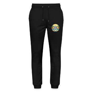 Hippo Lustige Cartoon Sommer Strand Sonnenbrille - Stanley/Stella Unisex Bio Jogginghose Mover  - Schwarz - Vorne - Marisol (170cm) & Nik (191cm)