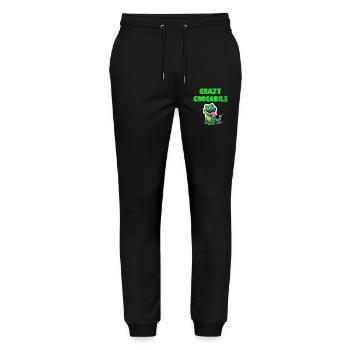 Crazy Crocodile - Stanley/Stella Unisex Bio Jogginghose Mover  - Schwarz - Vorne - Marisol (170cm) & Nik (191cm)