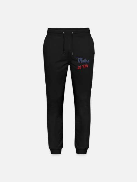 MASTER AT THE TOP - Stanley/Stella Mover Unisex Organic Jogging Trousers - black