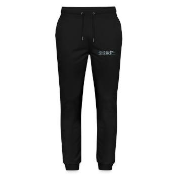 ich bin bold - Stanley/Stella Unisex Bio Jogginghose Mover  - Schwarz - Vorne - Marisol (170cm) & Nik (191cm)