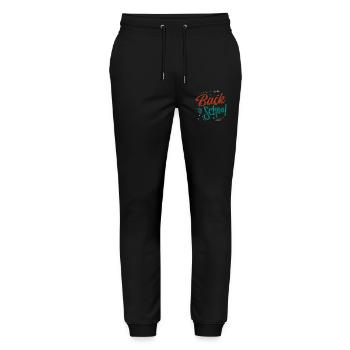 Back to school - Stanley/Stella Mover Unisex Organic Jogging Trousers - black - Front - Marisol (170cm) & Nik (191cm)
