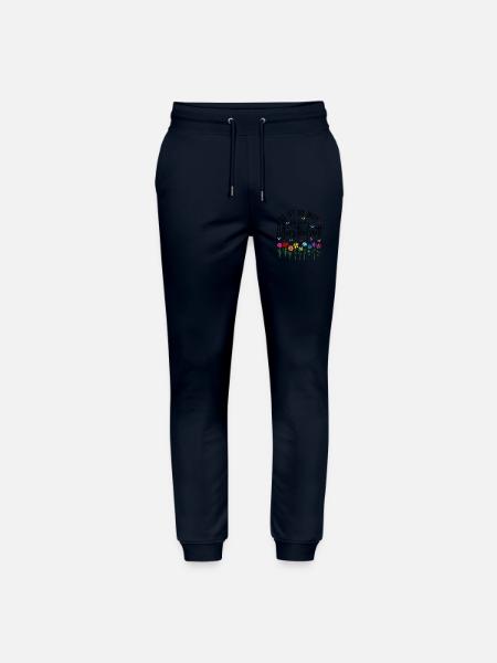 Es ist soweit Ich bin in Altersteilzeit - Blumen - Stanley/Stella Unisex Bio Jogginghose Mover - Navy