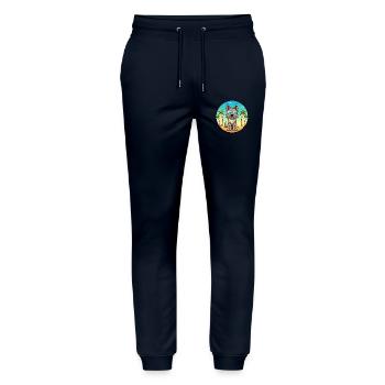 Berger Picard Hunderasse Cartoon Sonnenbrille Strand - Stanley/Stella Unisex Bio Jogginghose Mover  - Navy - Vorne - Marisol (170cm) & Nik (191cm)