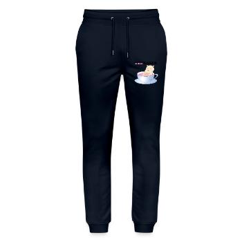 Teenager, Tee-Nager - Stanley/Stella Unisex Bio Jogginghose Mover  - Navy - Vorne - Marisol (170cm) & Nik (191cm)
