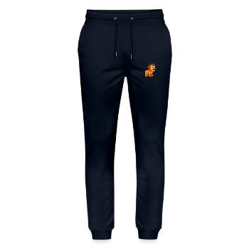Lion Löwe - Stanley/Stella Unisex Bio Jogginghose Mover  - Navy - Vorne - Marisol (170cm) & Nik (191cm)