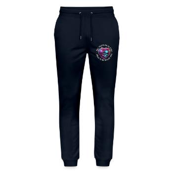 Jusqu’à ce que la mort nous sépare (2) - Pantalon de jogging bio MOVER Stanley/Stella unisexe - marine - Devant - Marisol (170cm) & Nik (191cm)