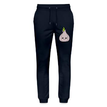 Kawaii Oignon Ail Kawaii Légumes Kawaii Fruits Kawaii - Pantalon de jogging bio MOVER Stanley/Stella unisexe - marine - Devant - Marisol (170cm) & Nik (191cm)
